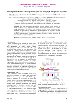 Investigation of carbon microparticles synthesis using high-flux plasma exposure