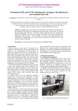 Evaluation of TiO2 and N-TiO2 blocking layer to improve the efficiency in dye-sensitized solar cells