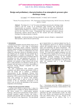Design and preliminary characterization of an atmospheric pressure glow discharge stamp
