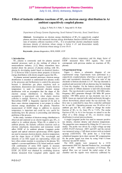 Effect of inelastic collision reactions of SF6 on electron energy distribution in Ar ambient capacitively coupled plasma