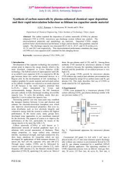 Synthesis of carbon nanowalls by plasma-enhanced chemical vapor deposition and their rapid intercalation behaviour as lithium ion capacitor anode material