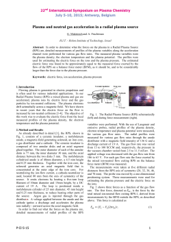 Plasma and neutral gas acceleration in a radial plasma source