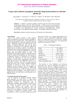 Large-scale synthesis of graphene materials using hydrocarbons in a thermal plasma jet