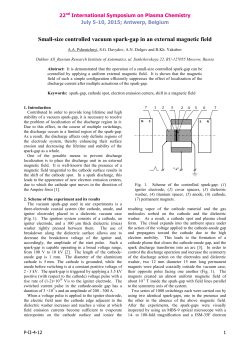 Small-size controlled vacuum spark-gap in an external magnetic field