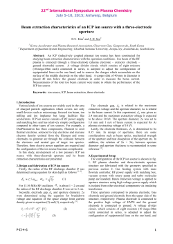 Beam extraction characteristics of an ICP ion source with a three-electrode aperture