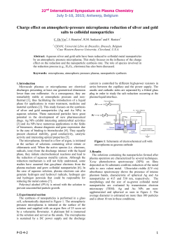 Charge effect on atmospheric-pressure microplasma reduction of silver and gold salts to colloidal nanoparticles
