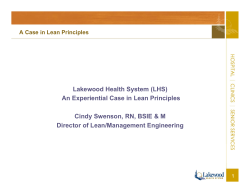 An Experiential Case in Lean Principles