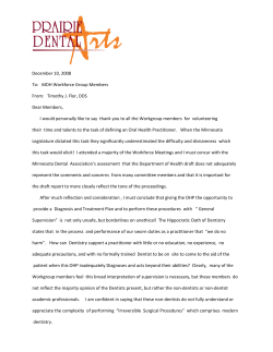 Input letter from Timothy J. Flor, DDS - 12/10/08 (PDF: 103KB/2 pages)