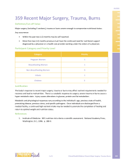 359 - Recent Major Surgery, Trauma, Burns (PDF)