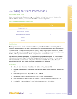 357 - Drug-Nutrient Interactions (PDF)