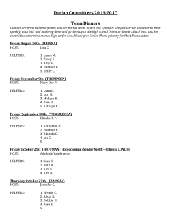 Parent Committees, 2016-2017