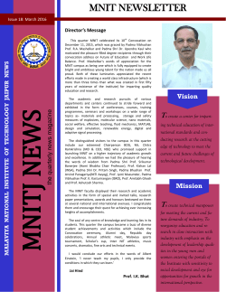 MNIT Newsletter (March. 2016)