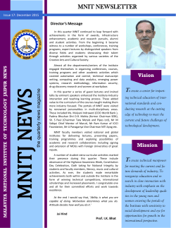 MNIT Newsletter (Dec. 2015)