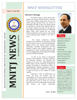 MNIT Newsletter (June 2015)