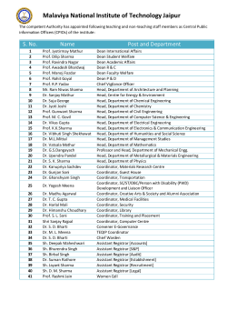 Central Public Information Officers
