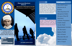 Departmental Brochure