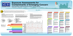 Poster in PDF Format of Exposure Assessments for Contaminants of Emerging Concern