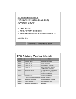 Ann Robinow - Draft Report / Review Outstanding Issues / Information Needs for Different Audiences (PDF: 1 MB/15 pages)