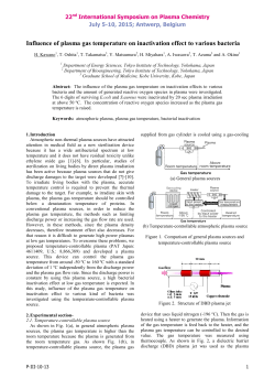 Influence of plasma gas temperature on inactivation effect to various bacteria
