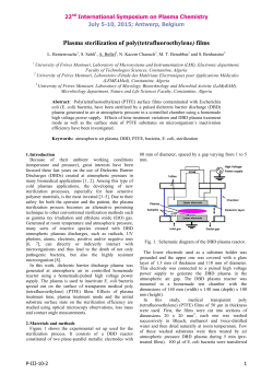 Plasma sterilization of poly(tetrafluoroethylene) films