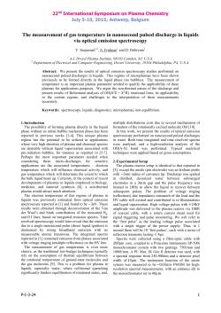The measurement of gas temperature in nanosecond pulsed discharge in liquids via optical emission spectroscopy