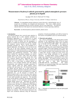 Measurement of hydroxyl radicals generated by pulsed atmospheric pressure plasma jet in liquids
