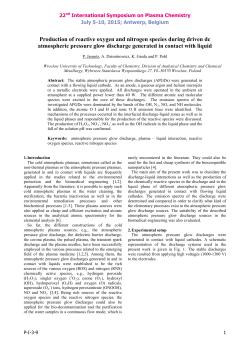 Production of reactive oxygen and nitrogen species during driven dc atmospheric pressure glow discharge generated in contact with liquid