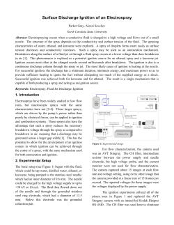 Surface Discharge Ignition of an Electrospray
