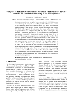 Comparison between micrometer and millimetre splats for metallic and ceramic materials: understanding of the spray process mechanisms