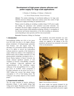 Development of high-power plasma reformer and power supply for large scale applications