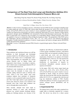 COMPARISON OF THE REAL-TIME AND LONG LAST DISINFECTION ABILITIES OF A DIRECT-CURRENT COLD ATMOSPHERIC-PRESSURE
