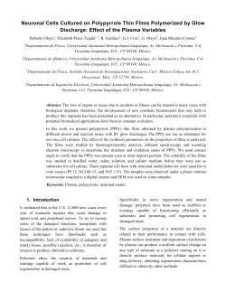 Nerve Cells Cultured on Polypyrrole Plasma-Polymer Films: Effect of the Plasma Variables