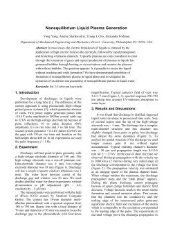 Characterization of a nanosecond non-equilibrium plasma in liquid water