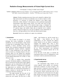 Radiative Energy Measurements of Pulsed High-Current Arcs