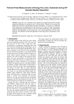 Thermal Probe Measurements of Energy Flux onto a Substrate during ICP Assisted Sputter-Deposition