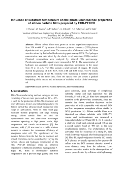 Influence of substrate temperature on photoluminescence properties of silicon carbide films prepared by ECR-PECVD