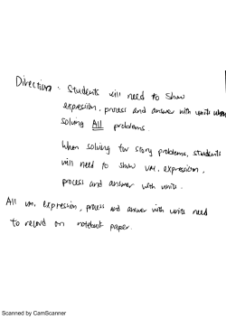 Study Guide for Test 5