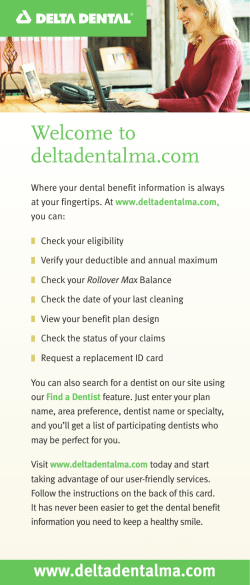Delta Dental Website Information