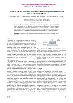 Oxidative and wet reforming of methane by means of packed-bed dielectric barrier discharge reactor