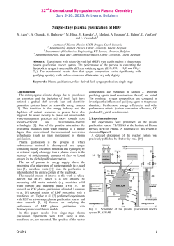 Single-stage plasma gasification of RDF