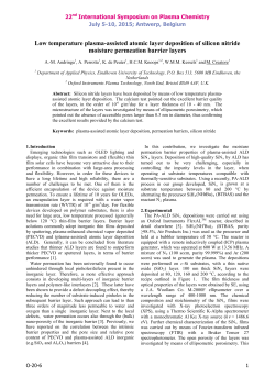 Low temperature plasma-assisted atomic layer deposition of silicon nitride moisture permeation barrier layers