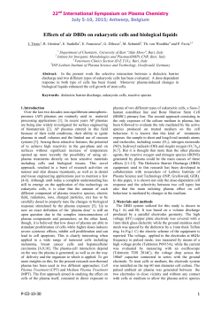 Effects of air DBDs on eukaryotic cells and biological liquids