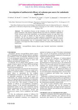 Investigation of antibacterial efficacy of a plasma gun source for endodontic applications