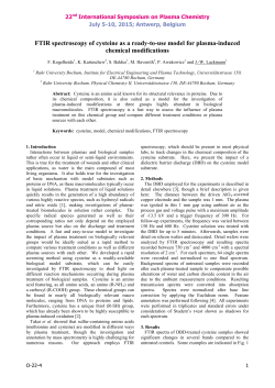 FTIR spectroscopy of cysteine as a ready-to-use model for plasma-induced chemical modifications