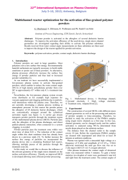 Multichannel reactor optimization for the activation of fine-grained polymer powders