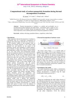 Computational study ofcCarbon nanoparticle formation during thermal decomposition of methane