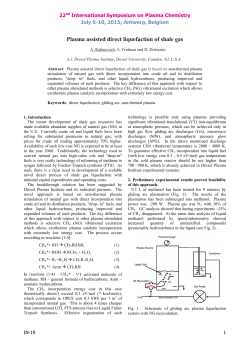 Plasma assisted direct liquefaction of shale gas