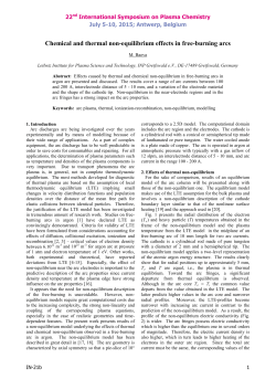 Chemical and thermal non-equilibrium effects in free-burning arcs