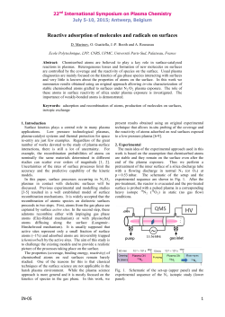 Reactive adsorption of molecules and radicals on surfaces