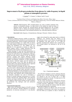 Improvement of hydrogen production from glucose by radio-freqeuncy in-liquid plasma at atmospheric pressure